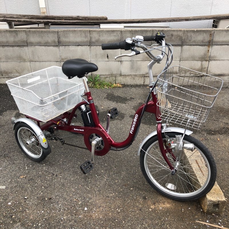 綺麗な美車☆洗車＆整備済 フランスベッド Reha tech リハテック 電動アシスト 三輪自転車