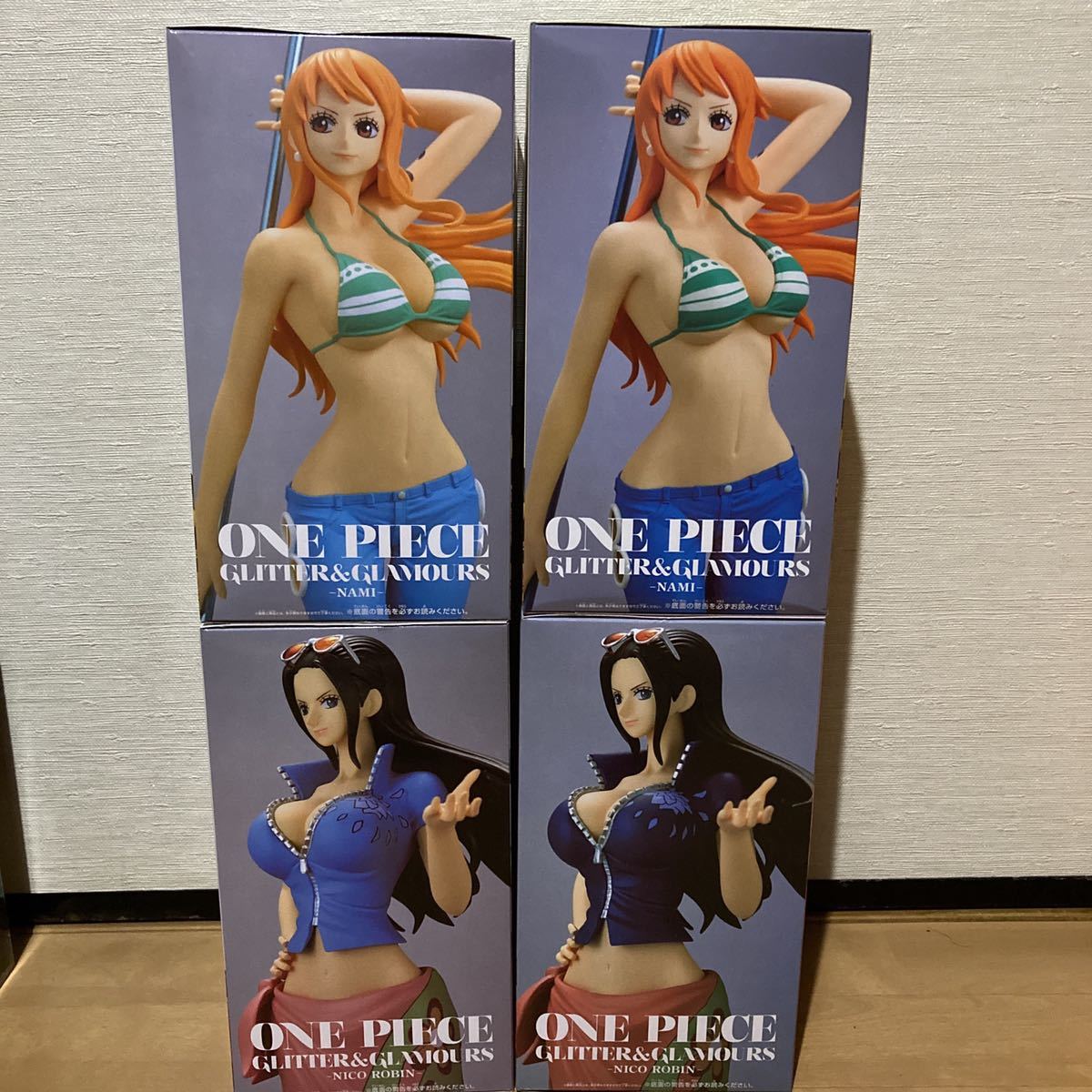ワンピース フィギュア GLITTER&GLAMOURS ロビン　ナミ　20個 ONE PIECEワンピース GLITTER&GLAMOURS ナミ・ロビン セット