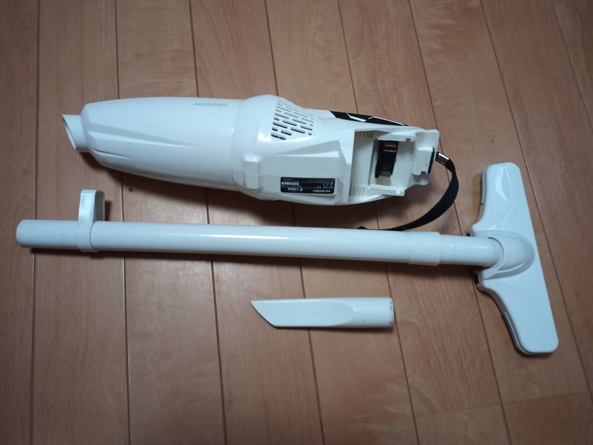 中古　HIKOKI　日立　コードレス掃除機　R18DA　本体　ロングパイプ　ノズル　バッテリー無し