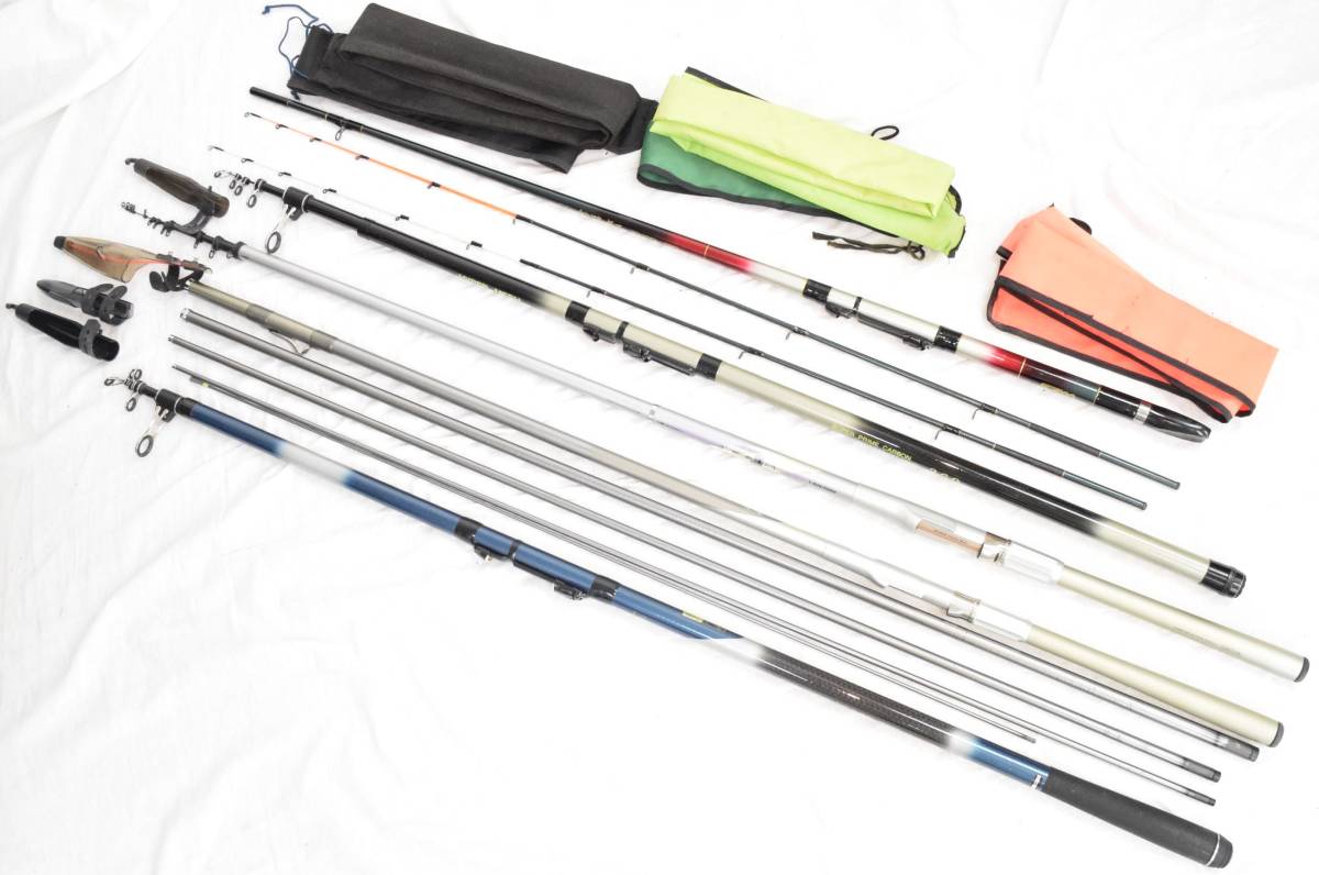安い，2026 S Daiwa ダイワ INTER LINE インターライン EMBLEM ISO 1.5-53 HX オリムピック SUPER WAVE 42 Ｈ 磯竿 など 5本 まとめ 竿袋付き(ダイワ)｜売買されたオークション情報、yahooの商品情報をアーカイブ公開 - オ 船竿