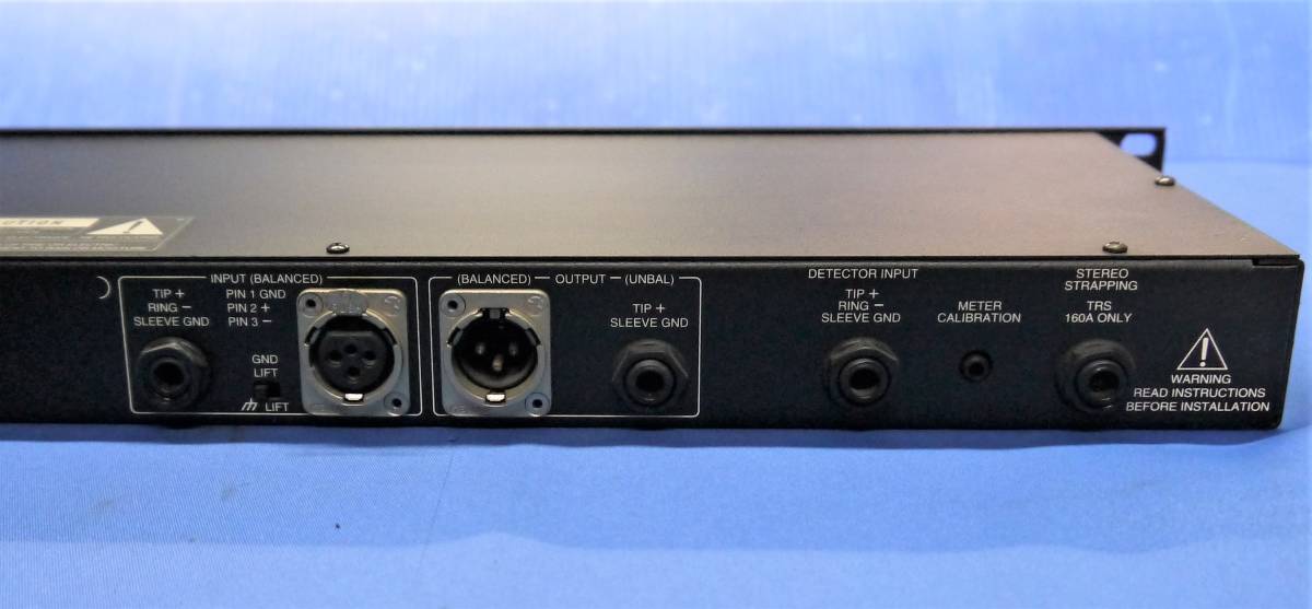 W-6 コンプリミッター dbx 160A （中古) dbx 160A リミッター 動作確認