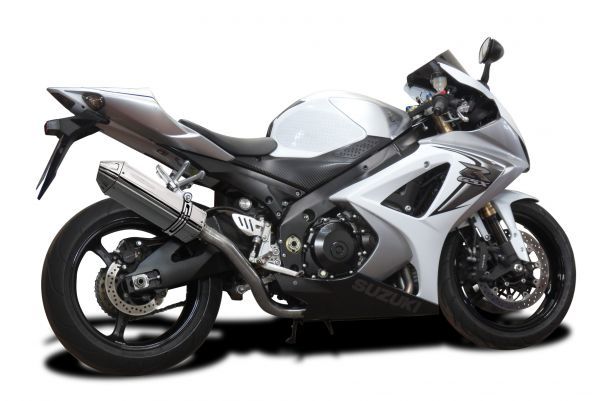 DELKEVIC スリップオンステンレストライオーバルマフラー☆SUZUKI