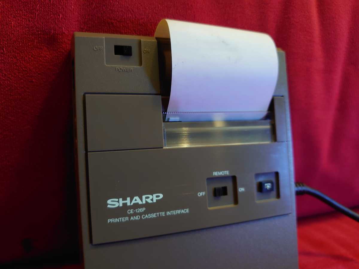 CE-126P Sharp SHARP Printer Cassette Interface Original PRINTER