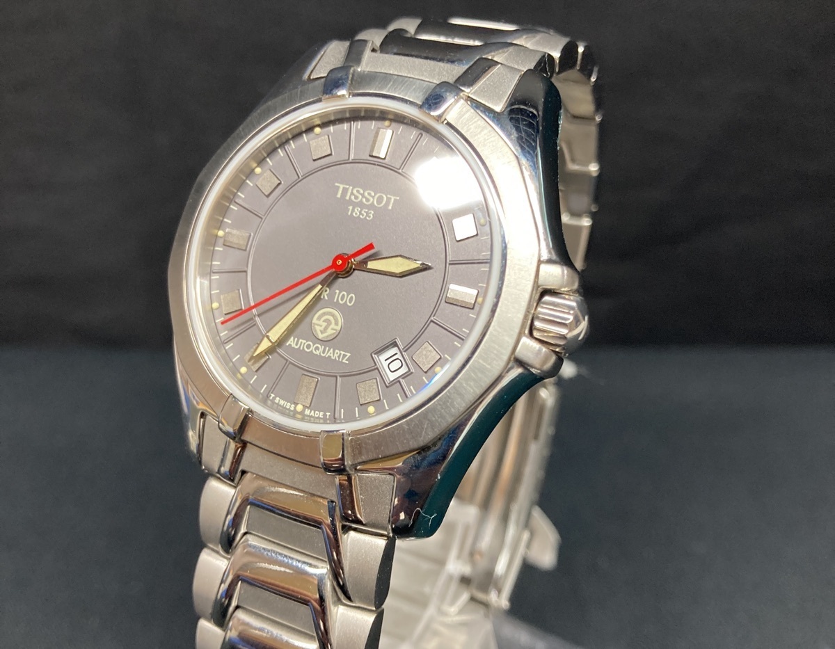 送料無料，お得 TISSOT ティソ オートクォーツ 1853 SS グレー文字盤 スケルトン シースルーバック 腕時計(ティソ)｜売買されたオークション情報、yahooの商品情報をアーカイブ公開 - オークファン ティソ