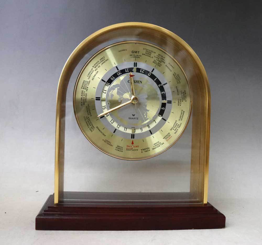 CITIZEN CITIZEN ゴールド ブラック 置時計 クォーツ 置時計 ゴールド