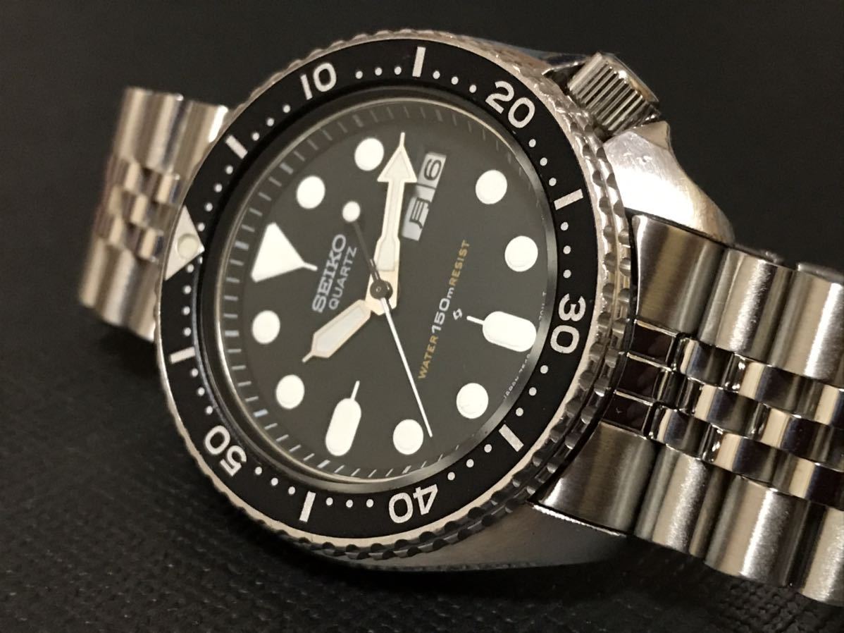 セイコー 7548-7000 ダイバー クオーツ 150m Seiko 黒文字盤 SEIKO
