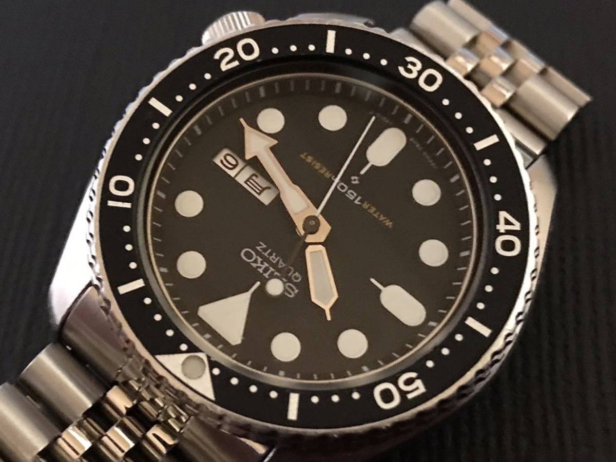 セイコー 7548-7000 ダイバー クオーツ 150m Seiko 黒文字盤 SEIKO