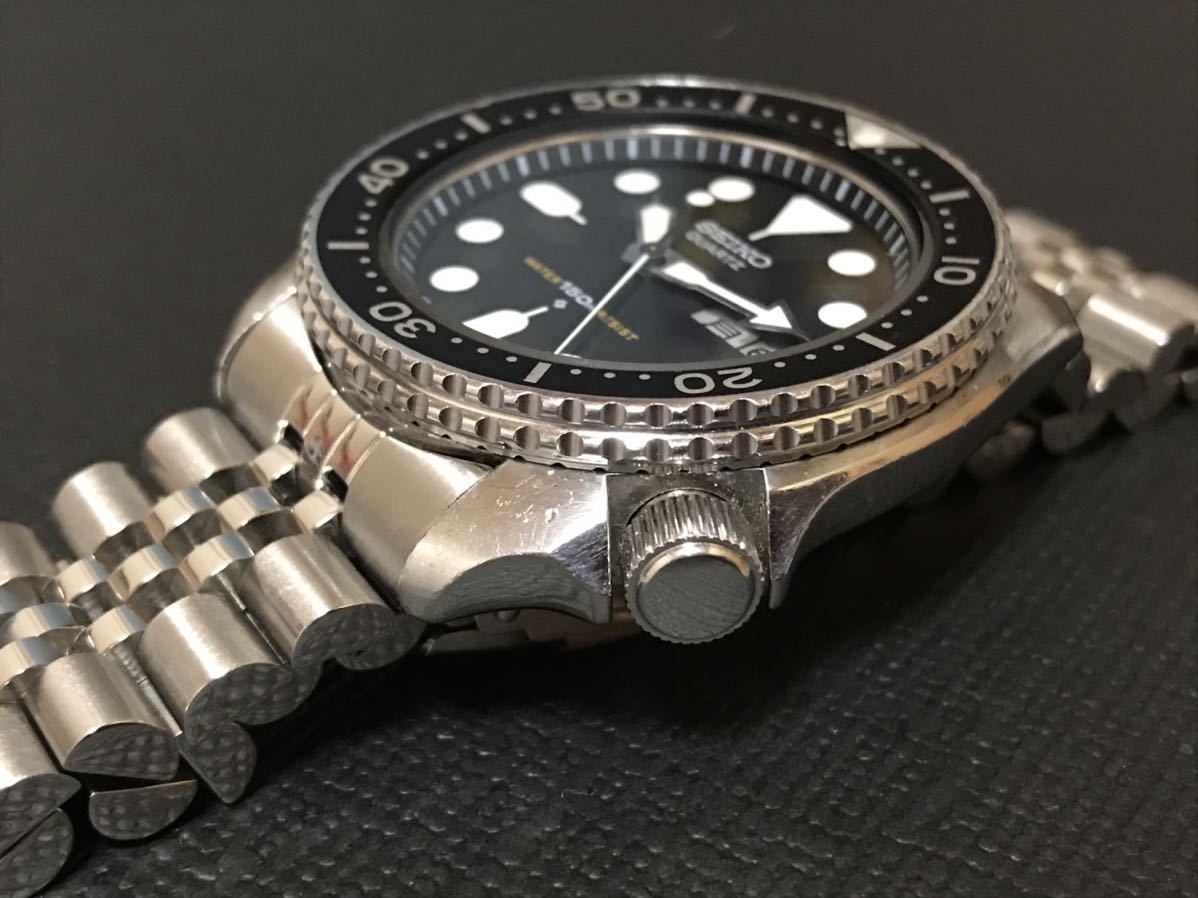 セイコー 7548-7000 ダイバー クオーツ 150m Seiko 黒文字盤 SEIKO