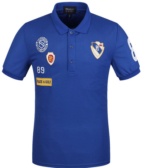 激安新作PEARLY GATES◆パーリーゲイツ◆ゴルフ半袖ブルー4