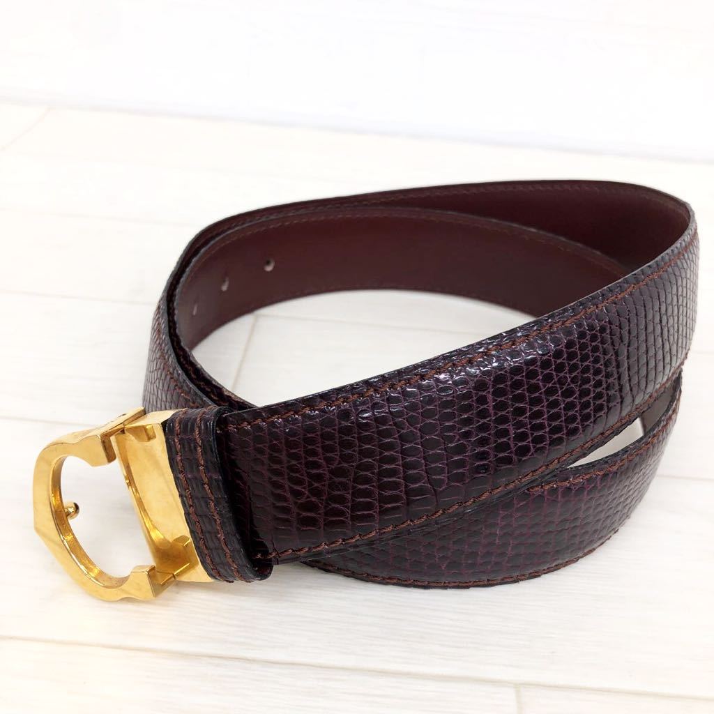 Cartier カルティエ de レザー マストタンク用⁄シャイニーリザード