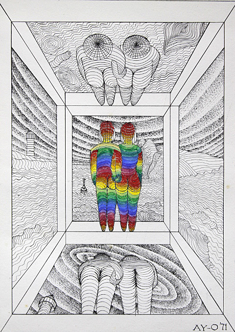 速水御舟筆　白鷺紫閃　石版画軸装　昭和9年制作作品　昭和63年発行　NO61 速水御舟 - [ひろしま美術館]