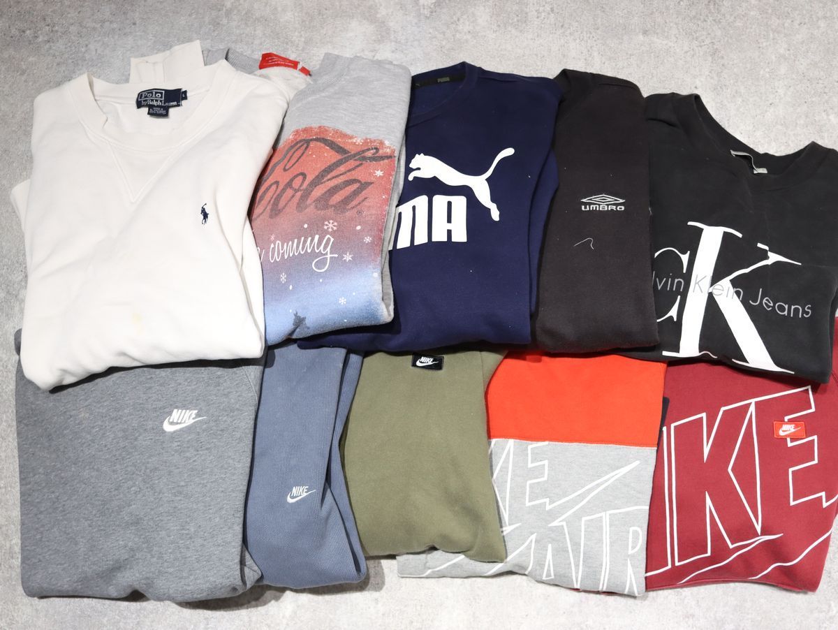 1円～!!【古着卸】ナイキ CK ラルフローレン ブランド入り スウェット 
