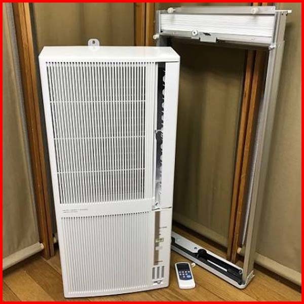 1円スタート CORONA コロナ 窓用エアコン CWH-A1818 2018年製 冷暖房