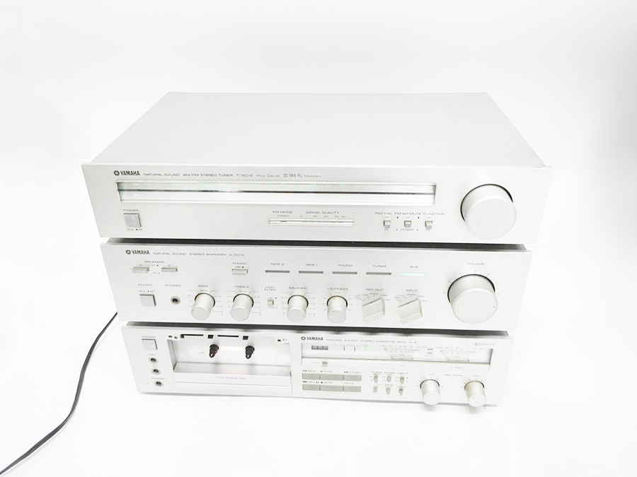 02 67-430954-14 [Y] YAMAHA ヤマハ NSシリーズ オーディオ 3点セット A-5D/E K-8 T-5D/E 旭67