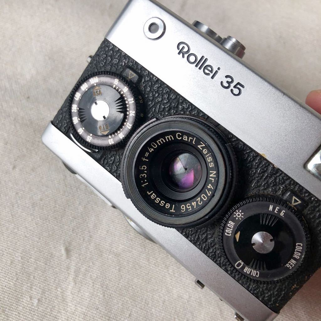 ローライ35 Rollei 35 カールツァイスTessar シルバー コンパクト