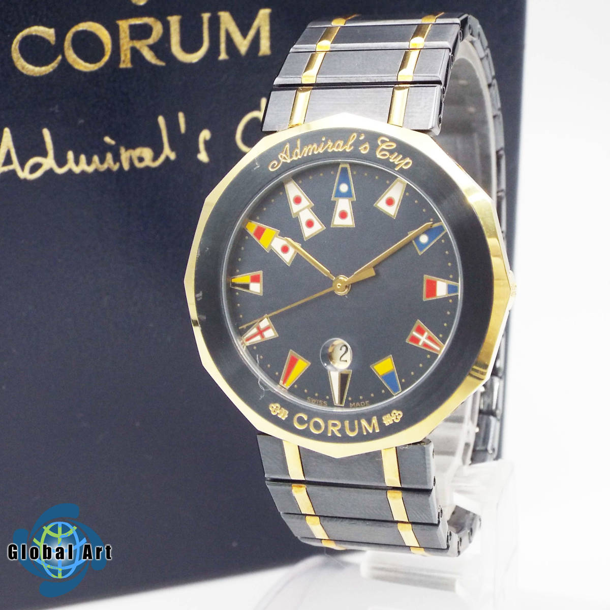 アドミラルズカップ コルム CORUM クォーツ腕時計 39.610.21 腕時計 