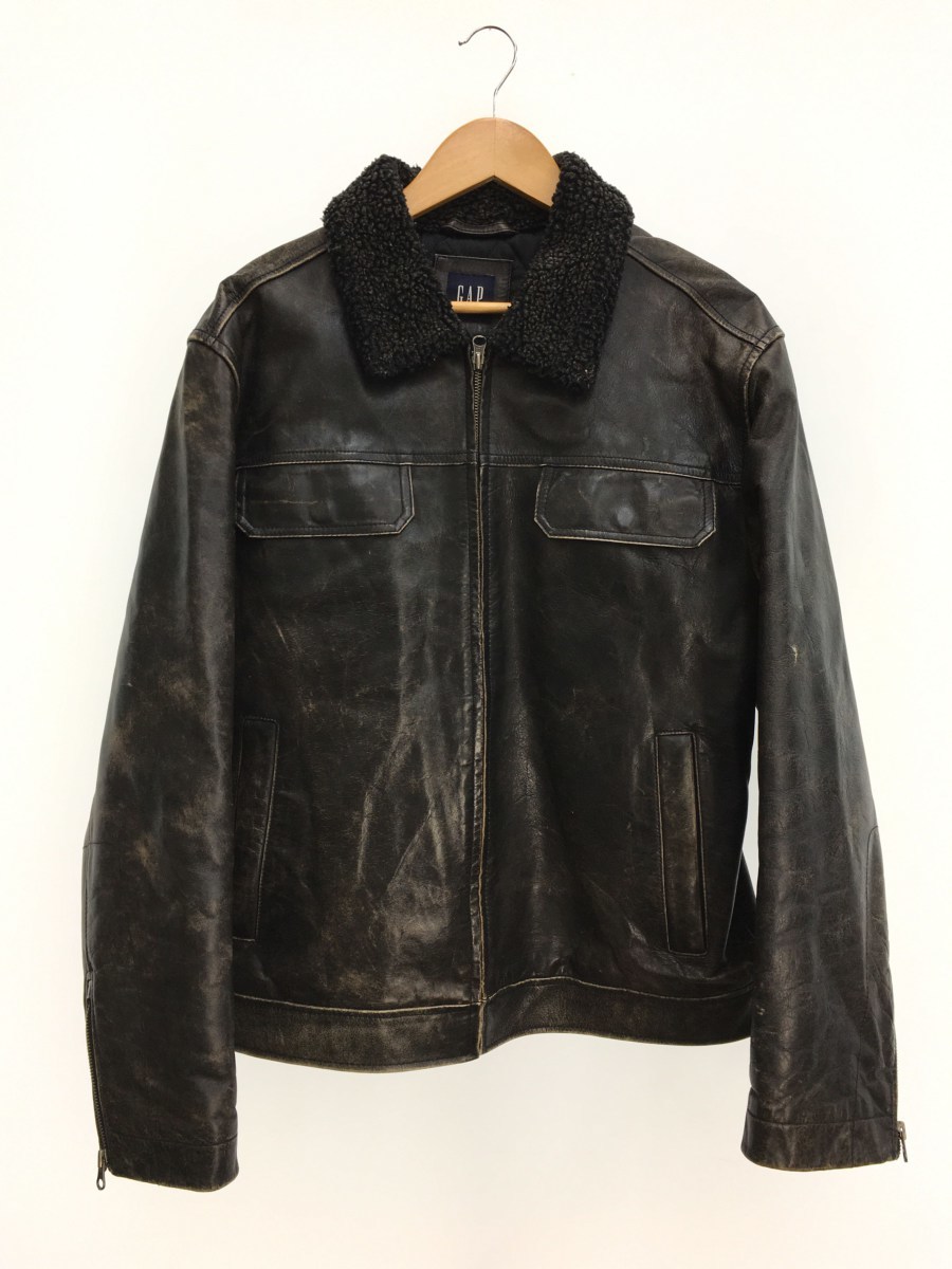 ギャップ GAP オールドギャップ レザー ボンバージャケット ブルゾン