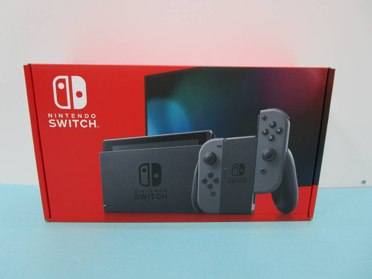 未使用 新型 Nintendo Switch ニンテンドー スイッチ本体 グレー ⑥