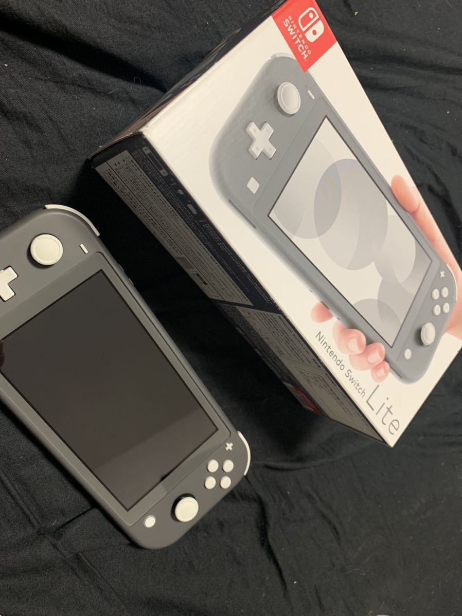 完動品】switch lite 充電器付き グレー HDH-001 スイッチライト 177