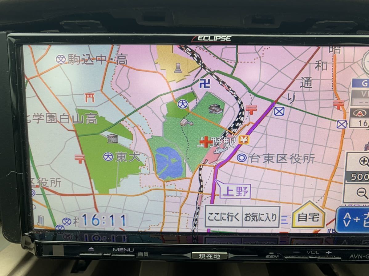 イクリプス メモリーナビ AVN-G05