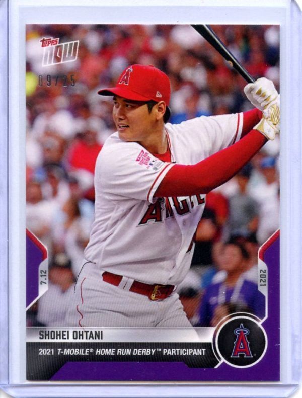 25枚限定] 大谷翔平 2021 Topps Now #496 Shohei Ohtani シリアル 09