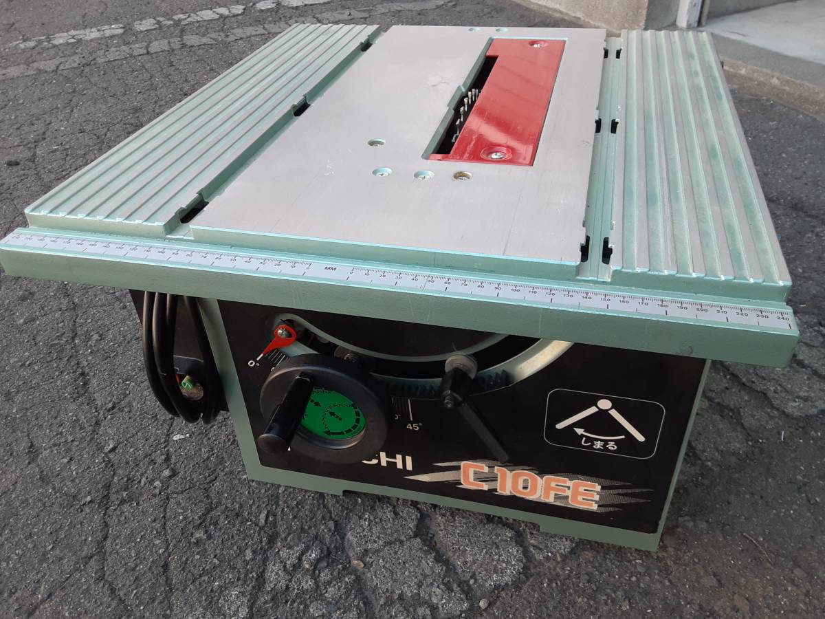 テーブル丸のこ Yahoo!オークション - 日立工機 C10FE : テーブルソー