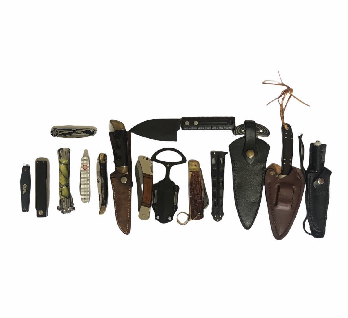 1スタ サバイバルナイフ 15点 まとめて GERBER SAKAI VICTORINOX BOKER 