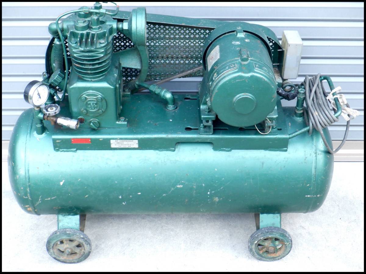 得価，格安 明治 メイジ エアーコンプレッサー 0.4KW NO-1/2 NM220 