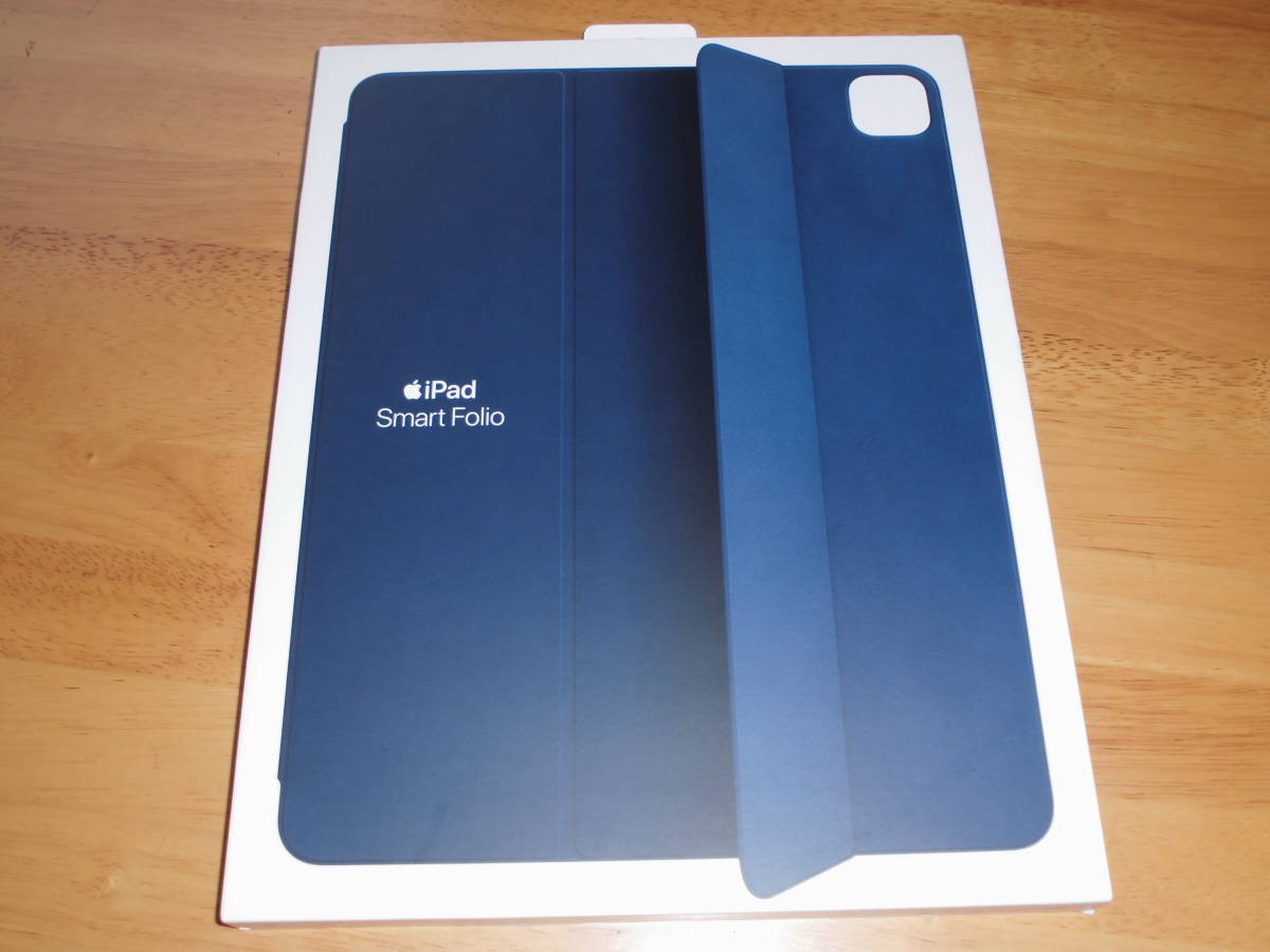新品未開封★ Apple 純正 iPad Pro 12.9インチ（第3世代,第4世代,第5世代）用 Smart Folio スマートフォリオ ディープネイビー MH023FE/A x_1