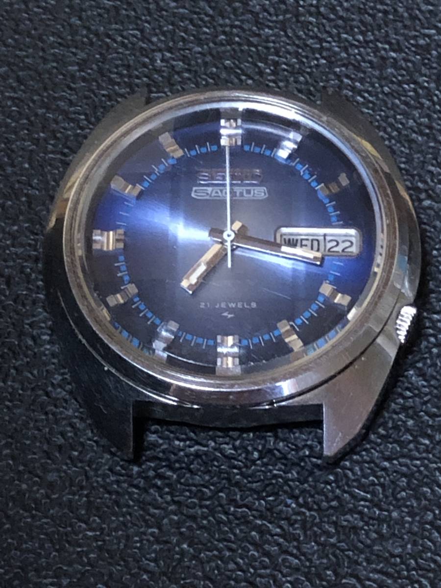 SEIKO 5 ACTUS 7019-7210 9面カットガラス セイコー 7019-7210 カット