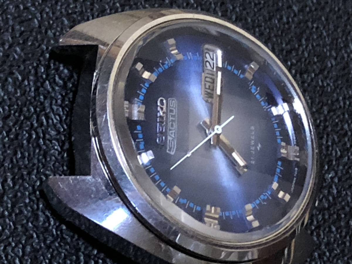 SEIKO 5 ACTUS 7019-7210 9面カットガラス 【公式通販】