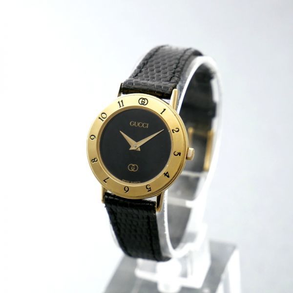 TD0495*スイス製*GUCCI オールドグッチ*vintage*3000*レディース 