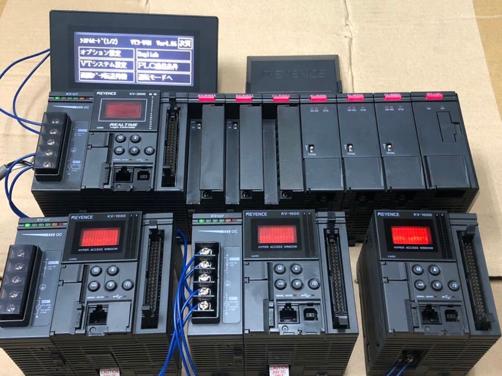 キーエンスKV-3000 ロジックコントローラ VT3-W4M タッチパネル キーエンス KV-3000 VT3-W4M KV-1000 等まとめ売り 定価60万円以上