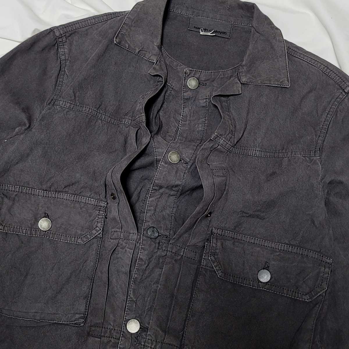2006aw hussein chalayan HIDDEN POCKET FAKE LAYERED TRUCKER JACKET 