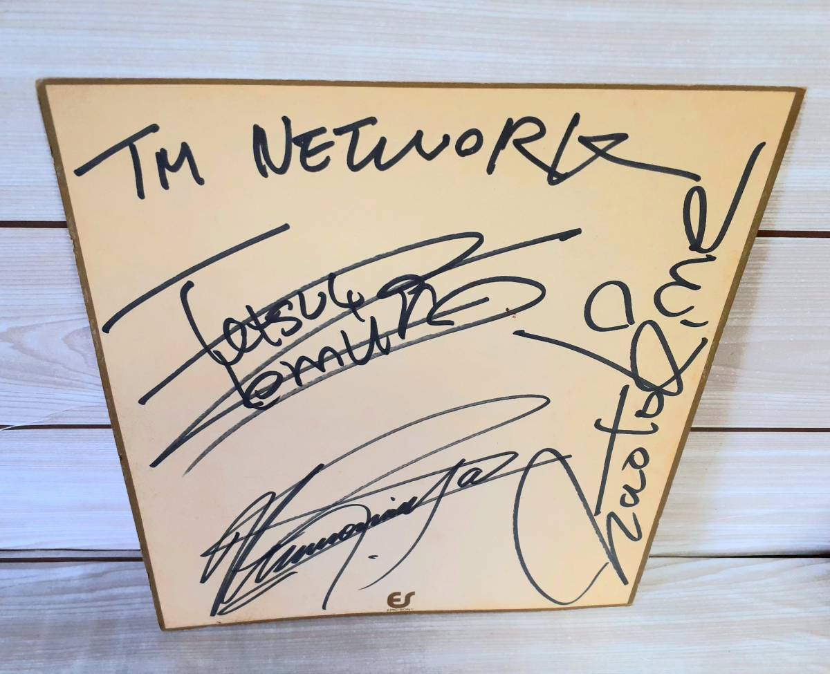 TM network 直筆サイン色紙 (小室哲哉:宇都宮隆:木根尚登) TM NETWORK 