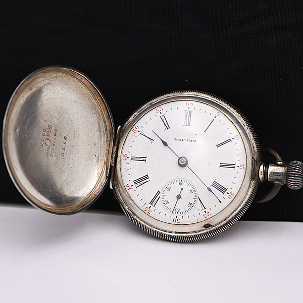 懐中時計 ウォルサム 銀無垢 手巻き 1円〜WALTHAM STERLING刻印 アン 