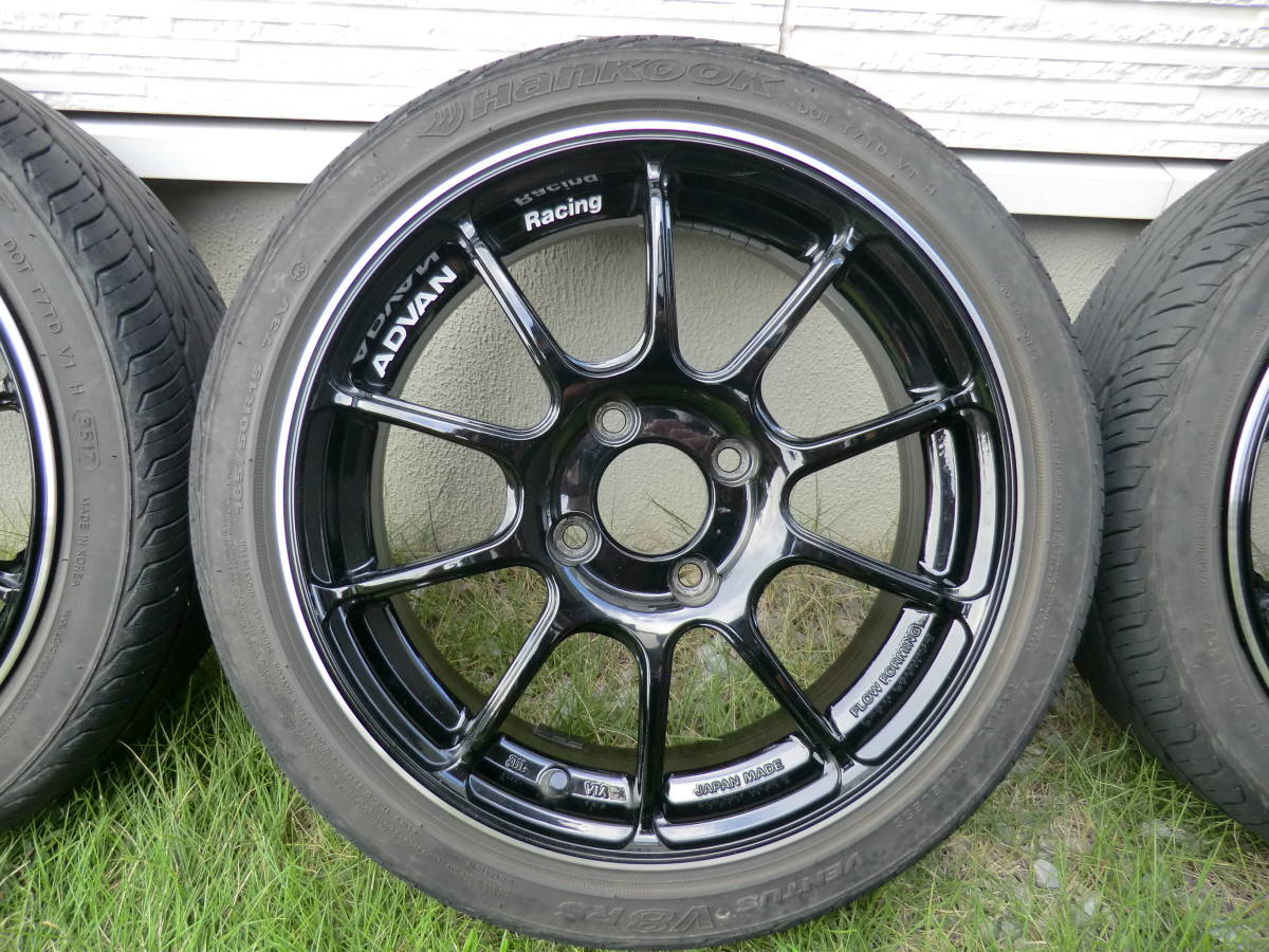 ADVAN Racing RZⅡ 15インチ 5.5J +45 4H PCD100 タイヤ 165/50R15 4本 