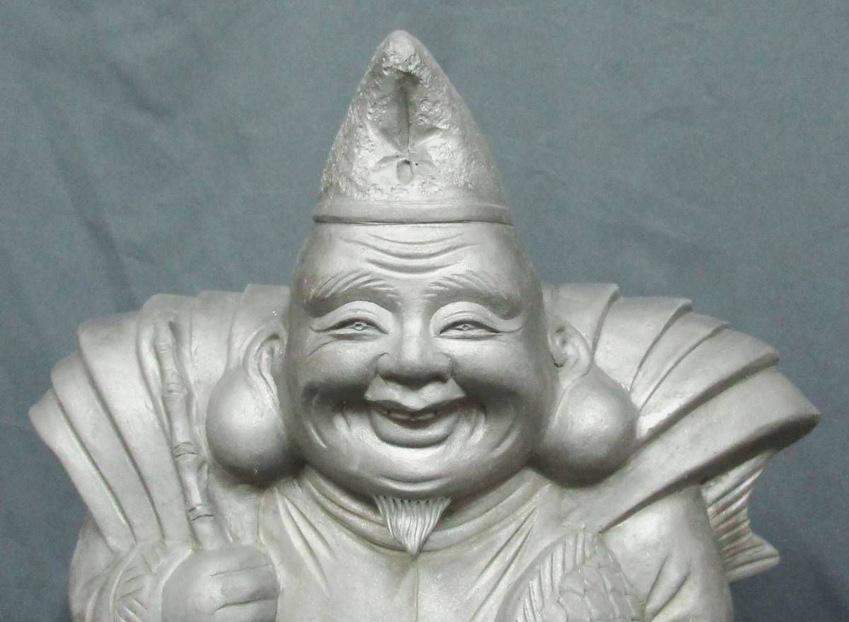 特大 鬼瓦 恵比寿様 高さ46cm 幅32 5cm 奥行21 5cm 重さ13 58kg 屋根瓦 愛知県 東三河 魔除け 縁起物 開運 厄除け 置物 雑貨 売買されたオークション情報 Yahooの商品情報をアーカイブ公開 オークファン Aucfan Com