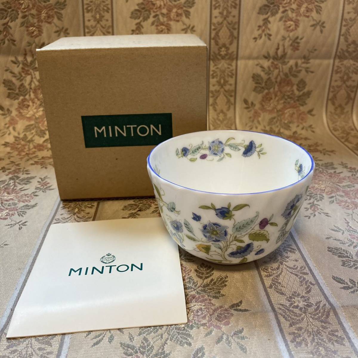 ミントン ハドンホール MINTON イギリス製 花柄 パスタボウル