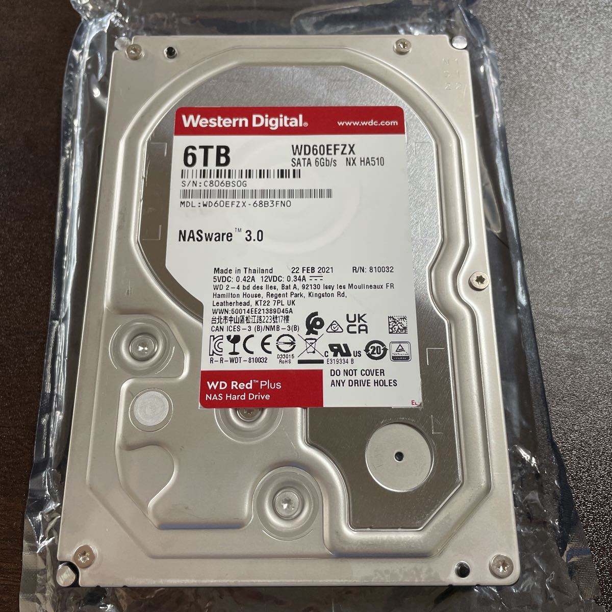 正規品，爆買い Western Digital WD60EFZX 6TB 3.5インチSATA600 WD Red Plus NASHDDシリーズ 使用時間167h(2TB～)｜売買されたオークション情報、yahooの商品情報をアーカイブ公開 - オークファン 3.5 SerialATA