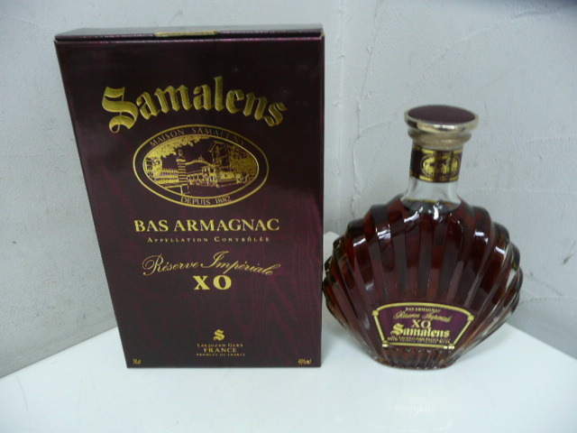 (83)♪Samalens サマランス アルマニャック ブランデー 700ml 40％ BAS ARMAGNAC XO 箱付き 未開栓_1