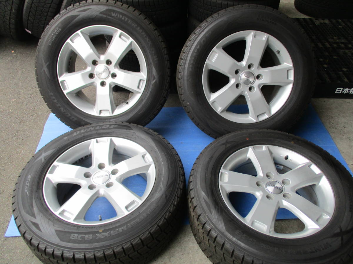 TA116 【バリ山】 265/60R18 AGAアルミホイール付 スタッドレス4本 