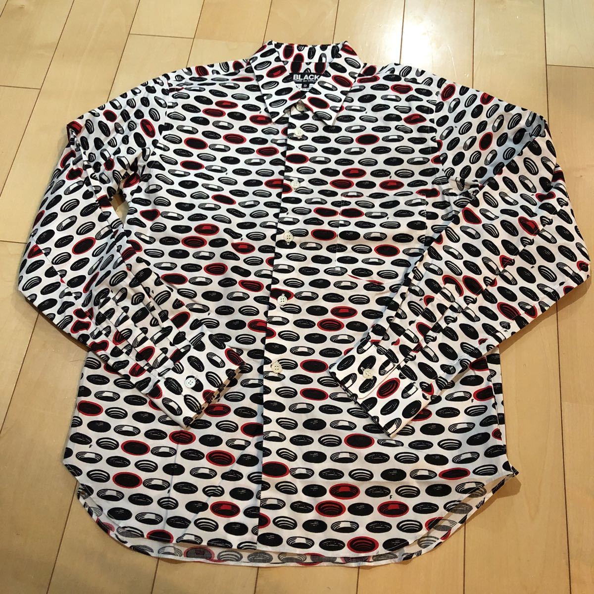 BLACK COMME des GARCONS ブラックコムデギャルソン 総柄 長袖 シャツ 