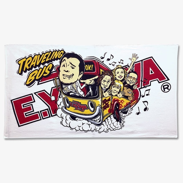矢沢永吉 限定 SBT スペシャルビーチタオル 61 TRAVELING BUSイラスト