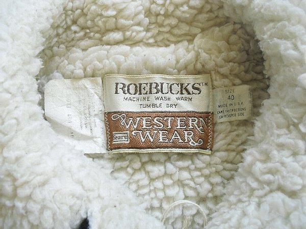 Sears Roebucks Western Denim Boa Coat Long（1970年代～）シアーズ