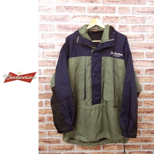 バドワイザー◆ベンチコート/ナイロンジャケット/メンズL[OW5916