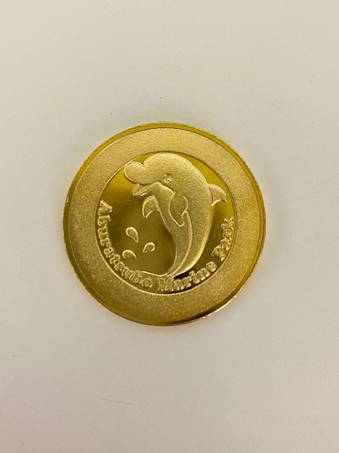 京急油壺マリンパーク】オリジナル 記念メダル ☆限定 茶平☆カワウソ 