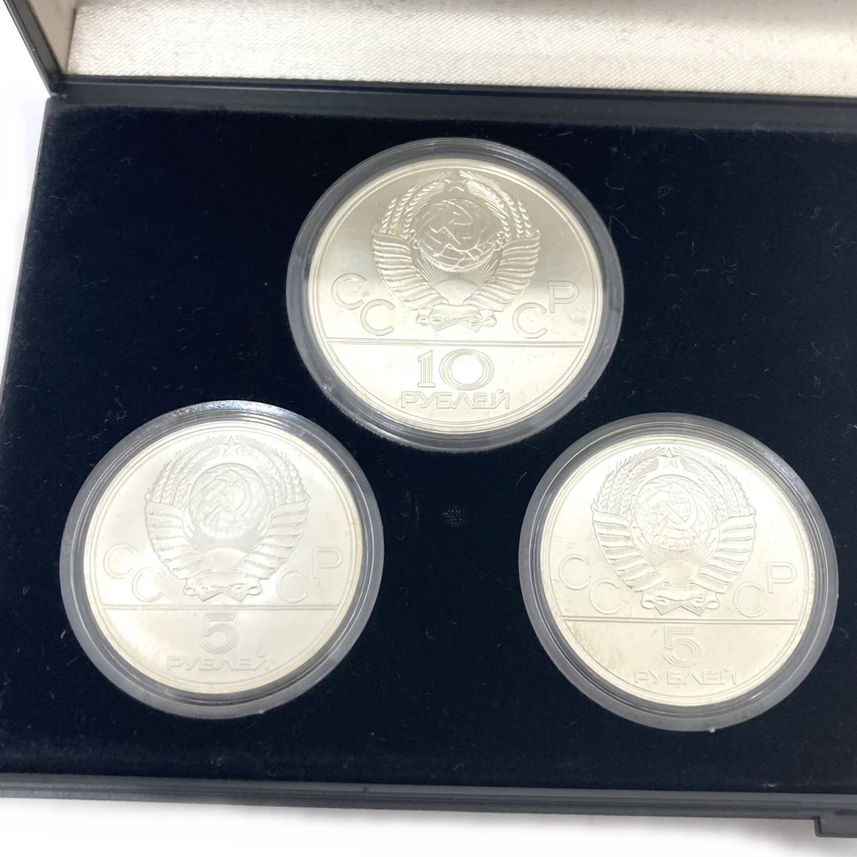 1980年 モスクワオリンピック プルーフ 銀貨 6枚セット ケース入り
