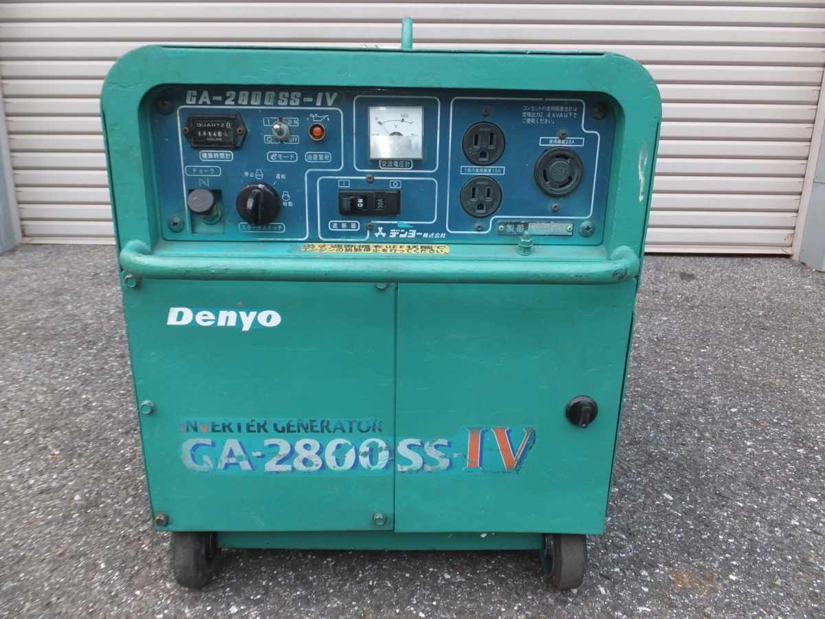 デンヨー インバーター発電機 ☆1000円スタート売切り！☆デンヨー GA 