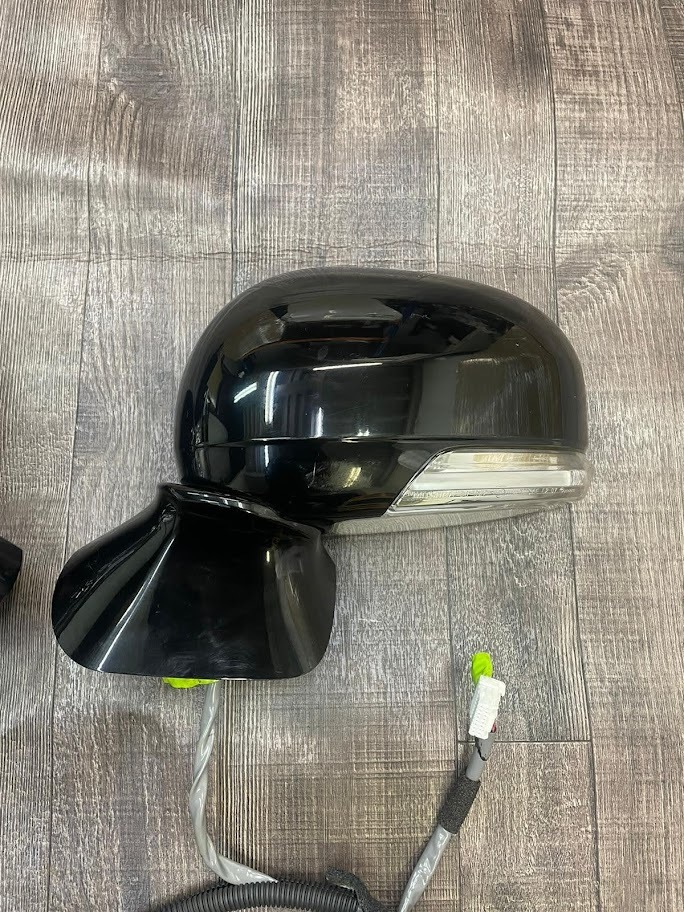 200系 URS206 クラウン マジェスタ 純正 ドアミラー 左右セット 中古品 売り切り カラー202 ブラック マジェスタ クラウン URS206 GWS204 GRS20 GWS204ドアミラー色202(2